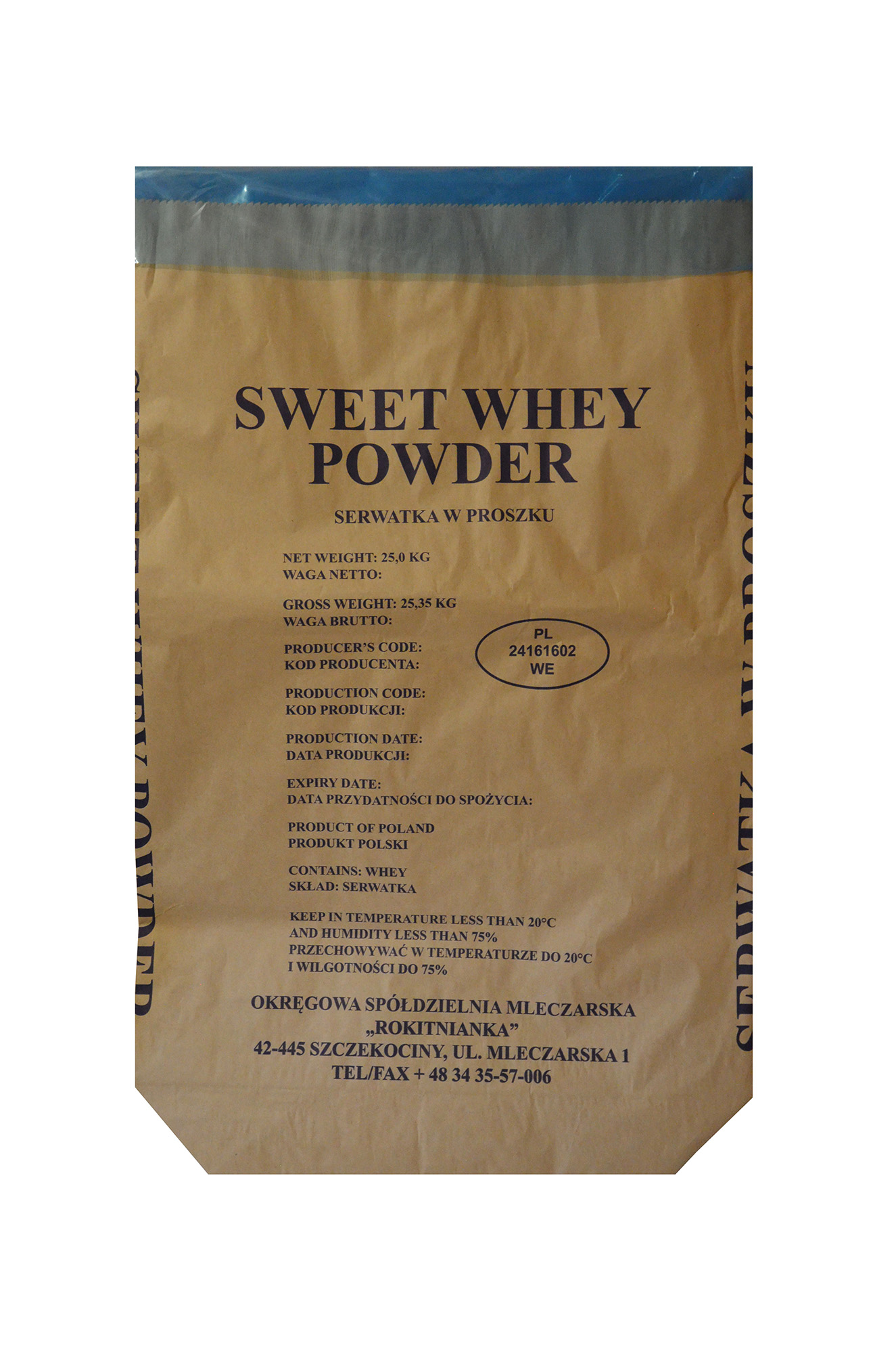 Serwatka w proszku 25kg